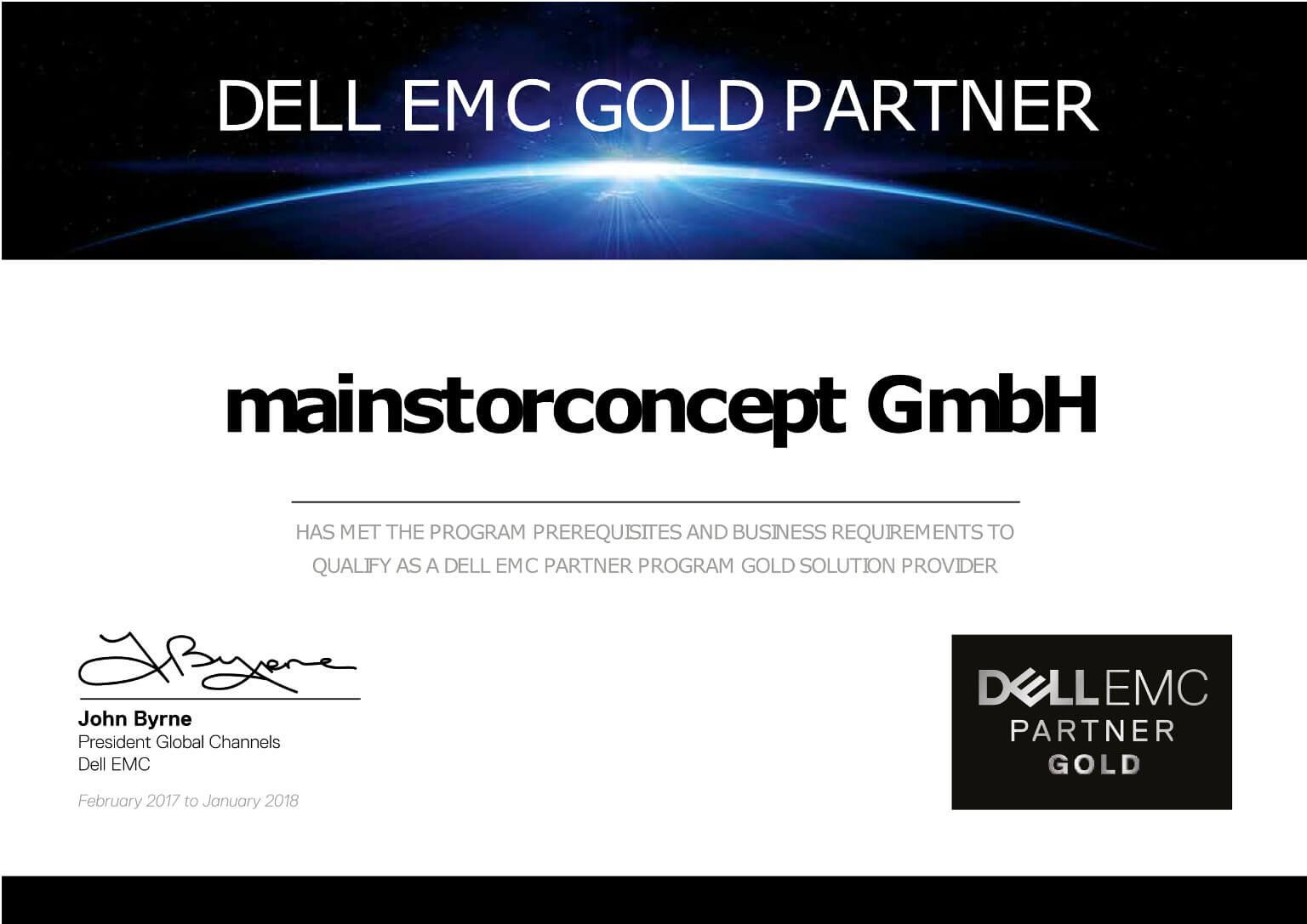 dell emc certificate